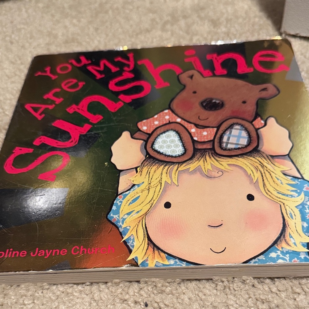 You Are My Sunshine Board Book with Bear Illustration